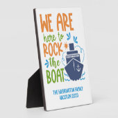 Aangepaste naam, tekst en jaar cruise fotoplaat (Zijkant)