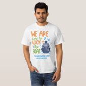 Aangepaste naam, tekst en jaar cruise t-shirt (Voorkant volledig)