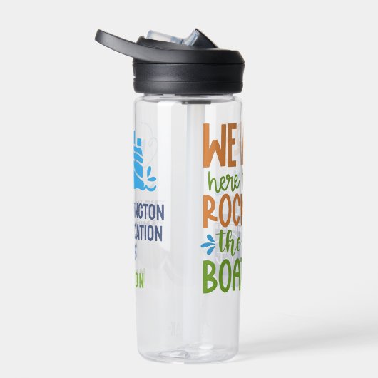 Aangepaste naam, tekst en jaar cruise waterfles (Rechts)