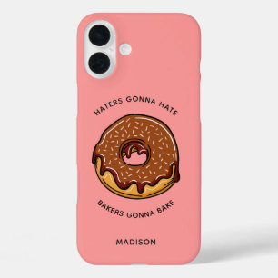 Aangepaste naam, tekst en kleur DONUT telefoonhoes iPhone 16 Plus Hoesje