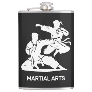 Aangepaste naam, tekst en kleur martial arts heupfles