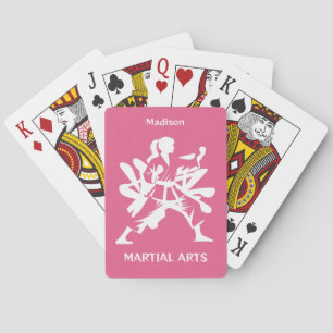 Aangepaste naam, tekst en kleur martial arts pokerkaarten