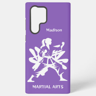 Aangepaste naam, tekst en kleur martial arts samsung galaxy hoesje