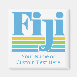Aangepaste naam / tekst Fiji Magneet