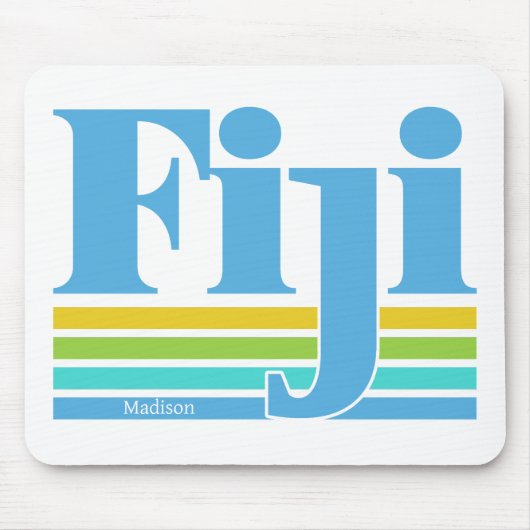 Aangepaste naam / tekst Fiji Muismat (Voorkant)