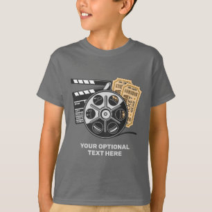 Aangepaste naam & tekst film t-shirt