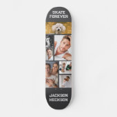 Aangepaste naam Tekst Fotocollage Skateboard (Voorkant)