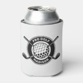 Aangepaste naam & tekst Golf Blikjeskoeler (Blikje Voorkant)