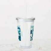 Aangepaste naam & tekst Griekenland Acryl Drinkbeker (Rechts)