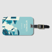 Aangepaste naam & tekst Griekenland Bagagelabel (Voorkant (horizontaal))