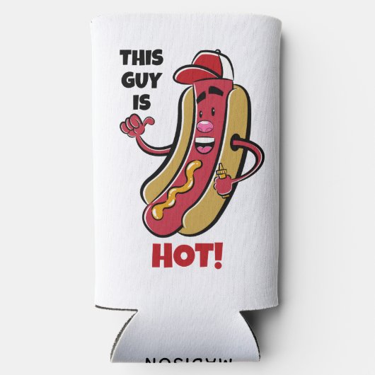 Aangepaste naam & tekst Hot Dog (Achterkant)