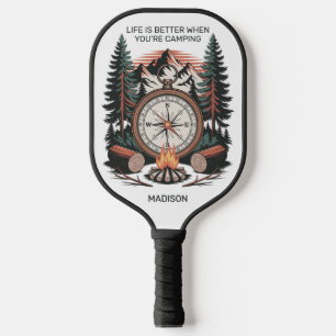Aangepaste naam & tekst kamperen pickleball paddle