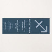 Aangepaste Naam / Tekst & Kleur Dierenriem Teken B Yogamat (Voorkant (horizontaal))