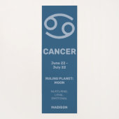 Aangepaste Naam / Tekst & Kleur Dierenriem Teken K Yogamat (Achterkant)