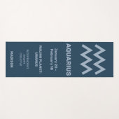 Aangepaste Naam / Tekst & Kleur Dierenriem Teken W Yogamat (Voorkant (horizontaal))