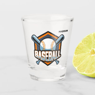 Aangepaste naam, tekst & kleur honkbal shot glas