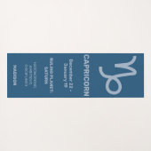 Aangepaste naam / tekst & kleur Zodiac Sign Steenb Yogamat (Achterkant (horizontaal))