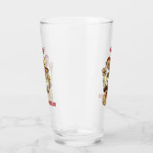 Aangepaste naam & tekst Mexicaans feest Glas (Rechts)