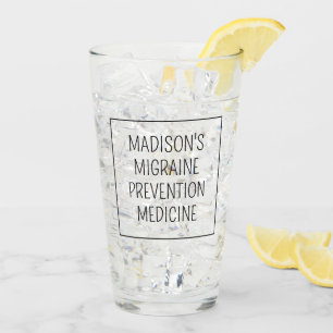 Aangepaste naam / tekst Migraine Preventie Glas