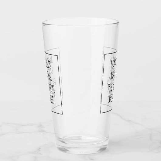 Aangepaste naam / tekst Migraine Preventie Glas (Rechts)