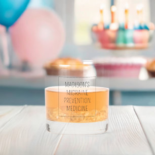 Aangepaste naam / tekst Migraine Preventie Whisky Glas