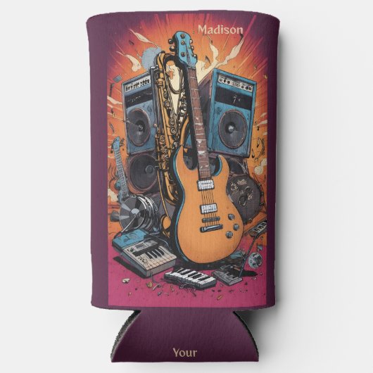 Aangepaste naam & tekst Muziekinstrumenten (Voorkant)