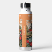 Aangepaste Naam & Tekst Nederland Windmolens Waterfles (Links)