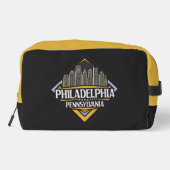 Aangepaste naam / tekst Philadelphia Pennsylvania Toilettasje (Achterkant)