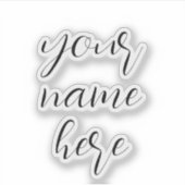 Aangepaste naam Tekst script helm Stickers (Voorkant)