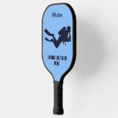 Aangepaste naam & tekst Scuba Diving Pickleball Paddle (Links)