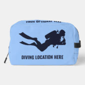 Aangepaste naam & tekst Scuba Diving Toilettasje (Achterkant)
