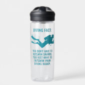 Aangepaste naam & tekst Scuba Diving Waterfles (Voorkant)