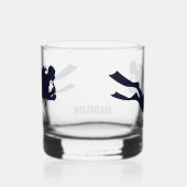 Aangepaste naam & tekst Scuba Diving Whisky Glas (Rechts)