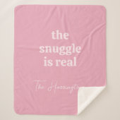 Aangepaste naam & tekst sherpa deken (Voorkant)