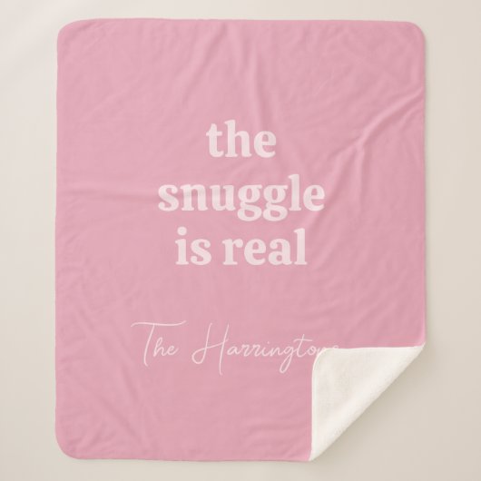 Aangepaste naam & tekst sherpa deken (Voorkant)