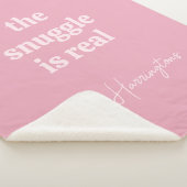 Aangepaste naam & tekst sherpa deken (3/4)