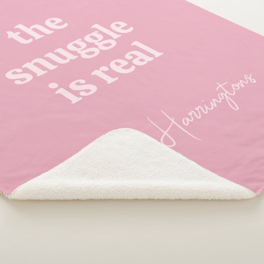 Aangepaste naam & tekst sherpa deken (3/4)