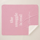 Aangepaste naam & tekst sherpa deken (Voorkant (horizontaal))