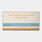 Aangepaste naam tekst slogan Kantoor of persoonlij Bureaumat (Voorkant)