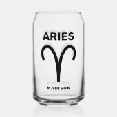 Aangepaste naam / tekst sterrenbeeld Ram Blikvorm Glas (Voorkant)