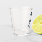 Aangepaste naam / tekst sterrenbeeld Ram Shot Glas (Links)