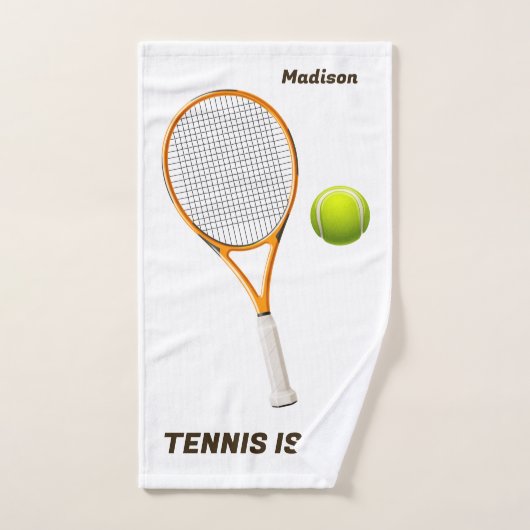 Aangepaste naam & tekst Tennis Handdoek (Handdoek)