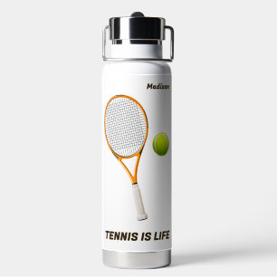 Aangepaste naam & tekst Tennis Waterfles