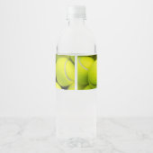 Aangepaste naam & tekst Tennisballen Waterfles Etiket (Achterkant)