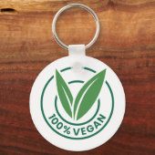 Aangepaste naam / tekst Vegan Sleutelhanger (Voorkant)