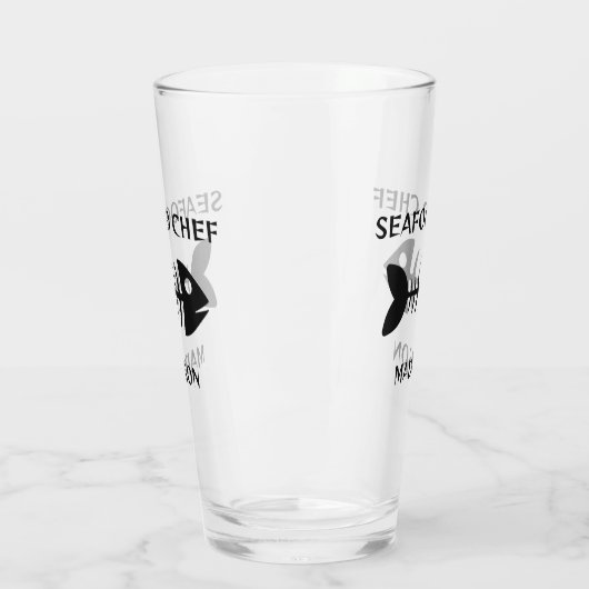 Aangepaste naam & tekst Vis Glas (Links)