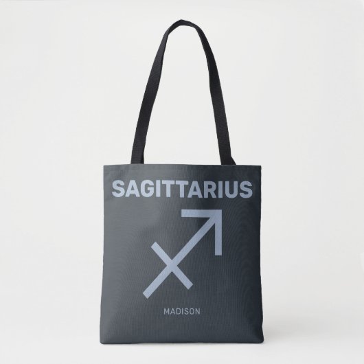 Aangepaste naam / tekst Zodiac Sign Boogschutter Draagtas (Voorkant)