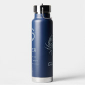 Aangepaste naam / tekst Zodiac Sign Cancer Waterfles (Links)