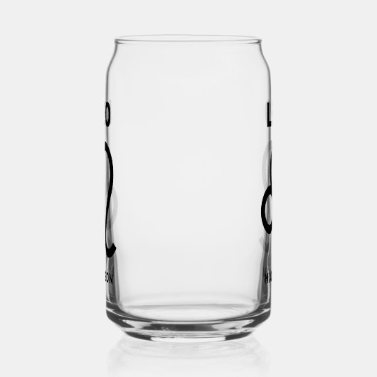Aangepaste naam / tekst Zodiac Sign Leo Blikvorm Glas (Rechts)