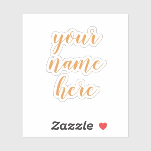 Aangepaste naam Tekstscript waterflesjes Sticker (Vel)